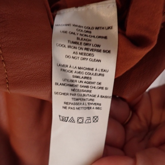 ✨Brand New✨ without tags Maeve by Anthropology Faux-Leather A-Line Mini Skirt - Picture 10 of 13